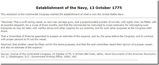 Birth certificate U.S. Navy