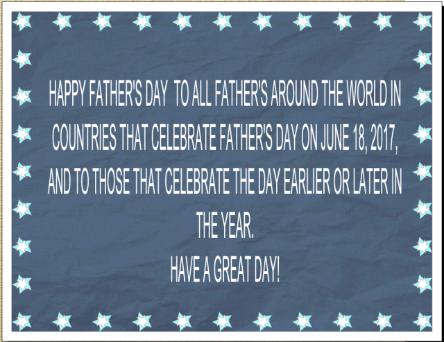 Father's Day 06-18-2017